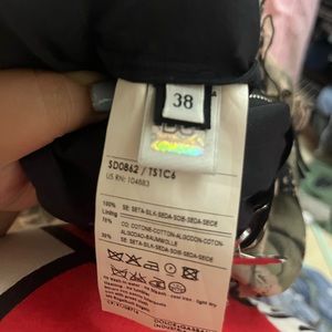 Dolce and Gabanna pink and black dress with ruffles